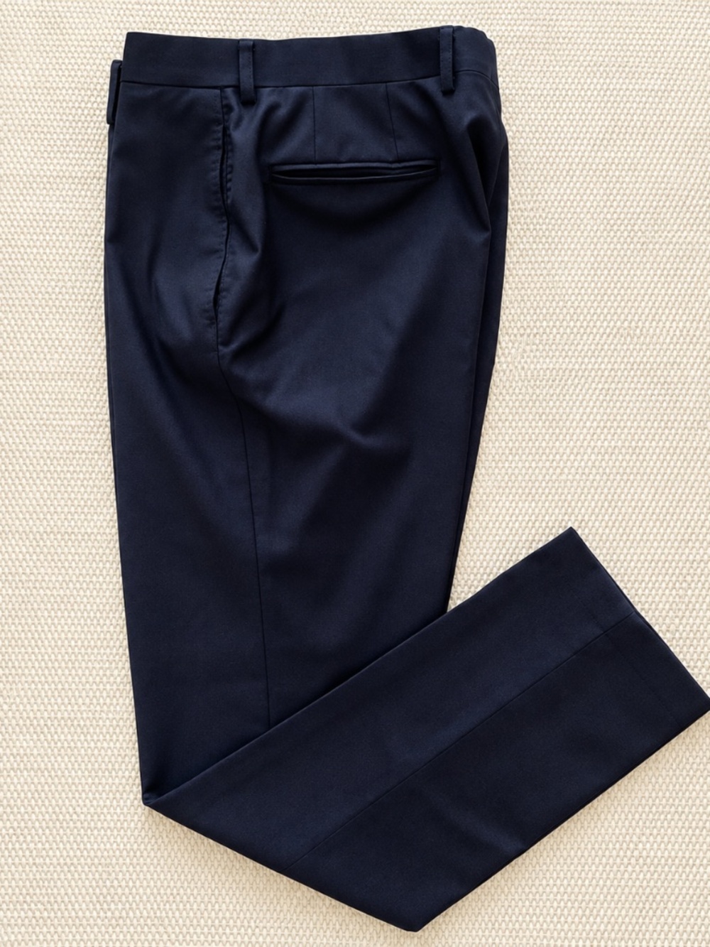 Knot Standard Custom 100% Wool Navy Dress Pants 33 x 33